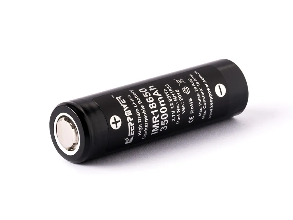Batterie Akku wiederaufladbar 18650 3,6V – 3,7V 3500mAh Li-Ionen/Battery Akku zbh. Keeppower *2er Pack* IMR18650/Panasonic NCR18650GA *ALLTRAVEL Batterie Akku wiederaufladbar 18650 3,6V – 3,7V 3500mAh Li-Ionen/Battery Akku zbh. Keeppower *2er Pack* IMR18650/Panasonic NCR18650GA *ALLTRAVEL