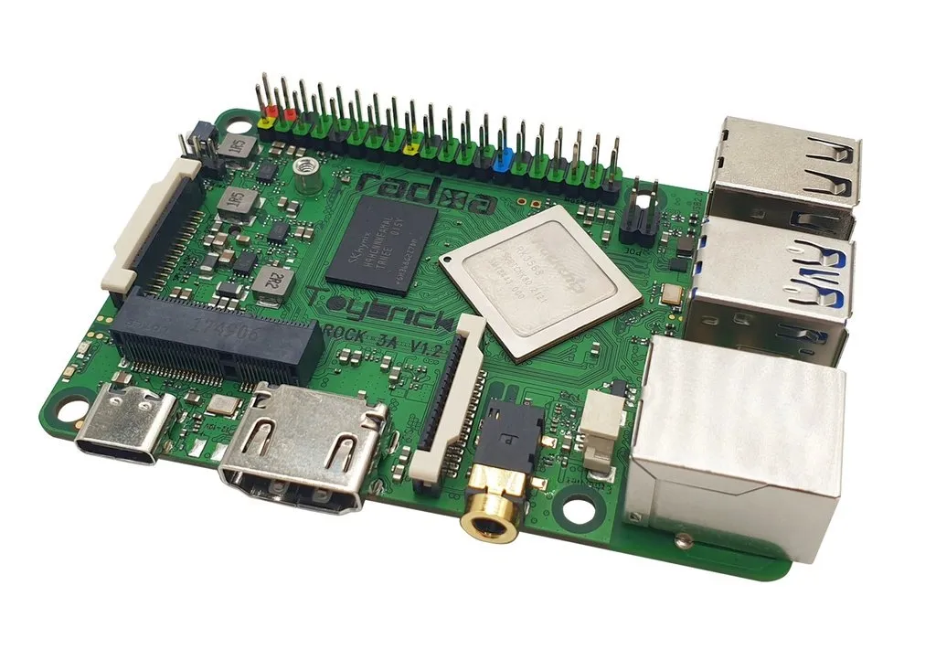 Radxa Rock 3A 8GB RK3568 Quad-core Cortex-A55, freqency 2Ghz Mali G52 8GB LPDDR4 – Bild 4