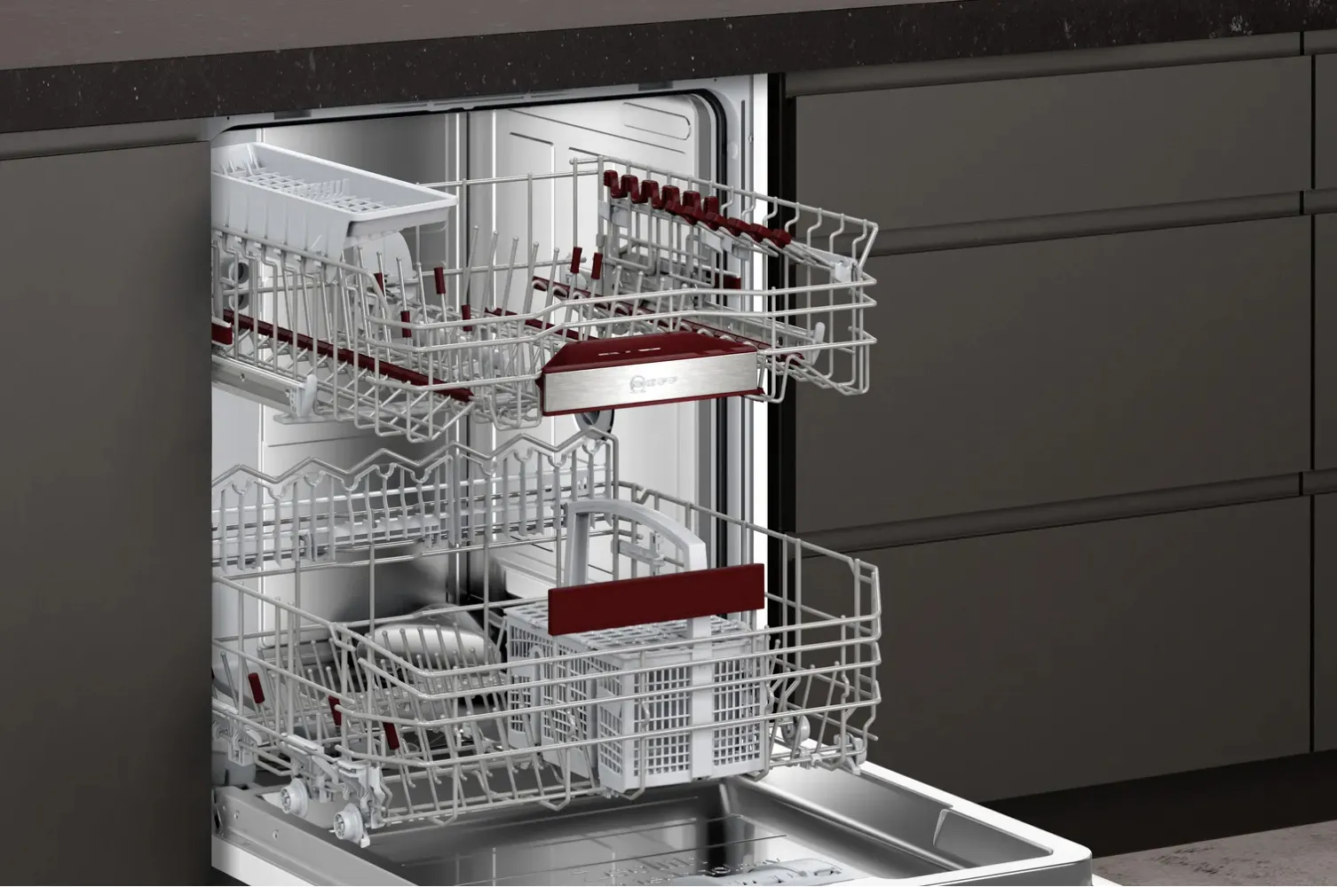Neff S155YAX01E Spülmaschine Voll integriert 13 Maßgedecke B – Bild 7