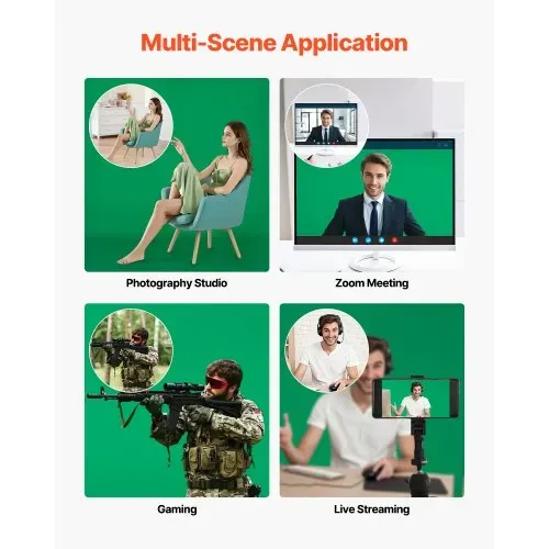 VEVOR Hintergrundständer verstellbares Fotohintergrundständer (Hintergrundtuch: 154 x 198 cm), tragbarer Hintergrundständer mit 1 Stativ, Bildschirmständer für Produktfotografie Studiofotografie – Bild 5