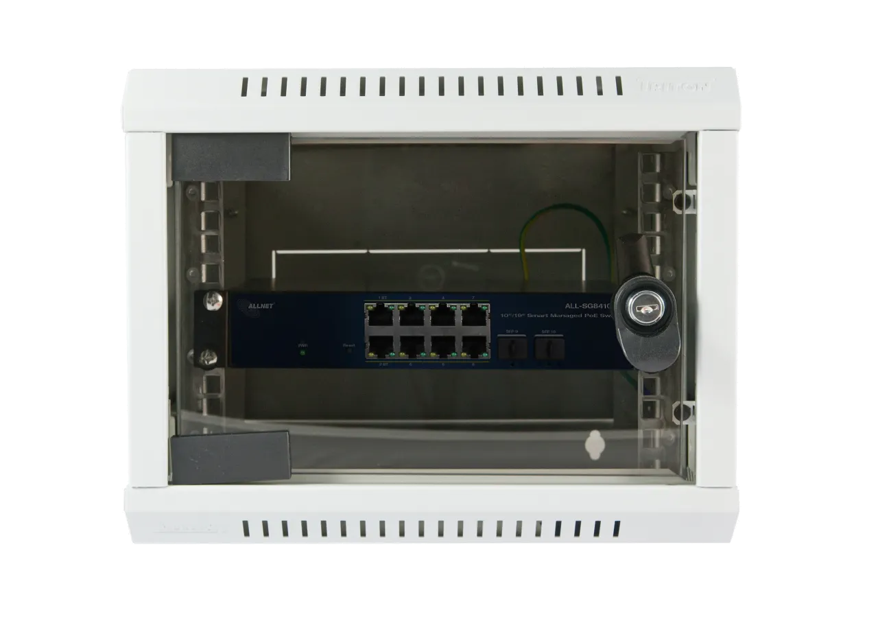 ALLNET Switch smart managed Layer2 10 Port • 8x 1 GbE • PoE Budget 240 Watt • 8x PoE at / 2x PoE bt • 2x SFP • Lüfterlos , 19" • ALL-SG8410PM – Bild 8