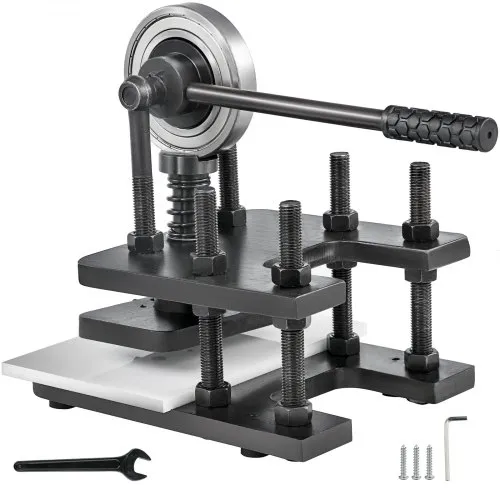 VEVOR 18X12cm Leather Embossing Machine Manuell Leder Prägemaschine Kaltziehstahl Leather Cutting Machine Lederschneidemaschine für Leder Stoff Papier Folie VEVOR 18X12cm Leather Embossing Machine Manuell Leder Prägemaschine Kaltziehstahl Leather Cutting Machine Lederschneidemaschine für Leder Stoff Papier Folie