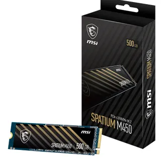 MSI Spatium M450 PCIe 4.0 NVMe M.2 500GB V1 PCI Express 4.0 3D NAND MSI Spatium M450 PCIe 4.0 NVMe M.2 500GB V1 PCI Express 4.0 3D NAND