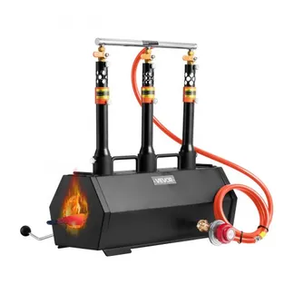 VEVOR tragbare Propanschmiede Schmiedeofen mit 3 Brenner 1427 °C Messerherstellung, Hufschmiede, Sechseck mit großer Kapazität, Werkzeuge und Ausrüstung zum Schmieden von kaltgewalztem Stahl VEVOR tragbare Propanschmiede Schmiedeofen mit 3 Brenner 1427 °C Messerherstellung, Hufschmiede, Sechseck mit großer Kapazität, Werkzeuge und Ausrüstung zum Schmieden von kaltgewalztem Stahl