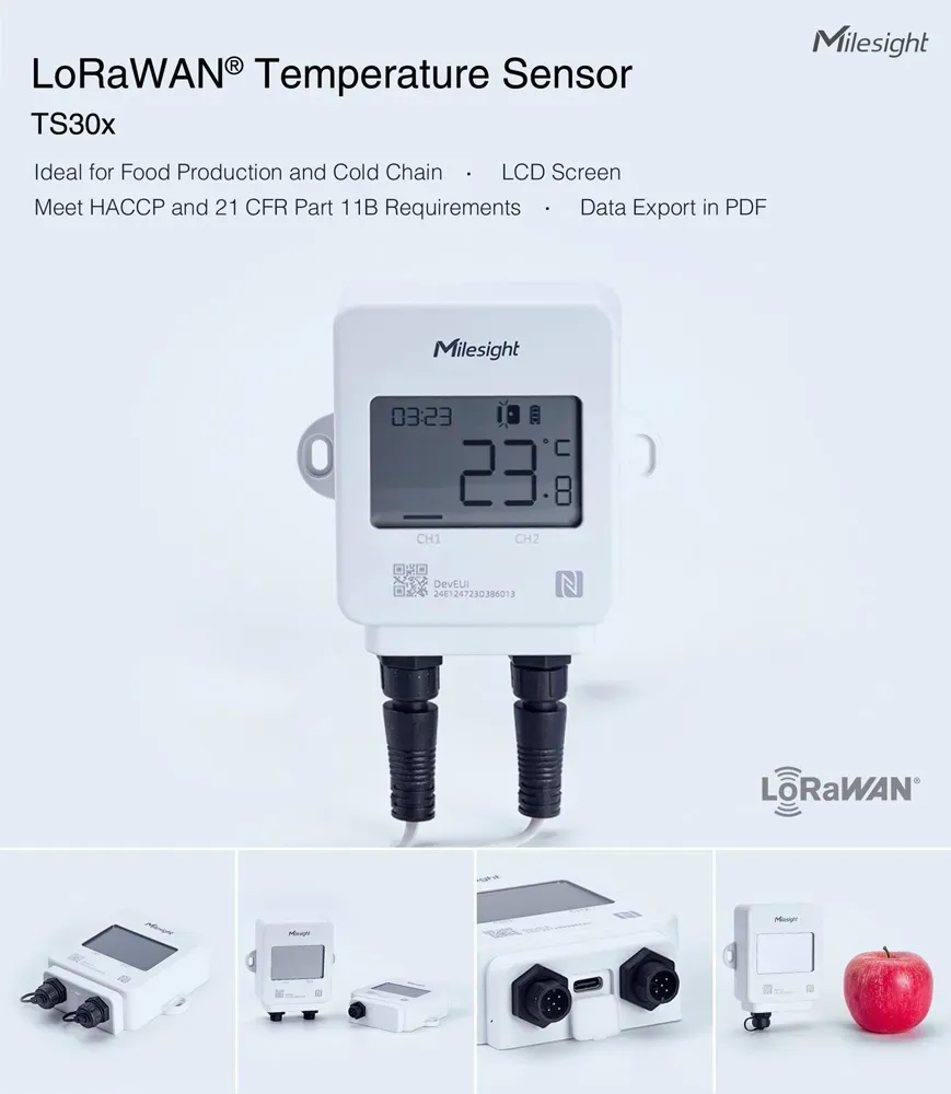 Milesight IoT Temperature Sensor, TS301-868M – Bild 8