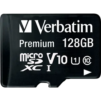 Micro SDHC Card Verbatim, 128GB Speicherkapazität, inkl. Adapter, Class 10 Micro SDHC Card Verbatim, 128GB Speicherkapazität, inkl. Adapter, Class 10