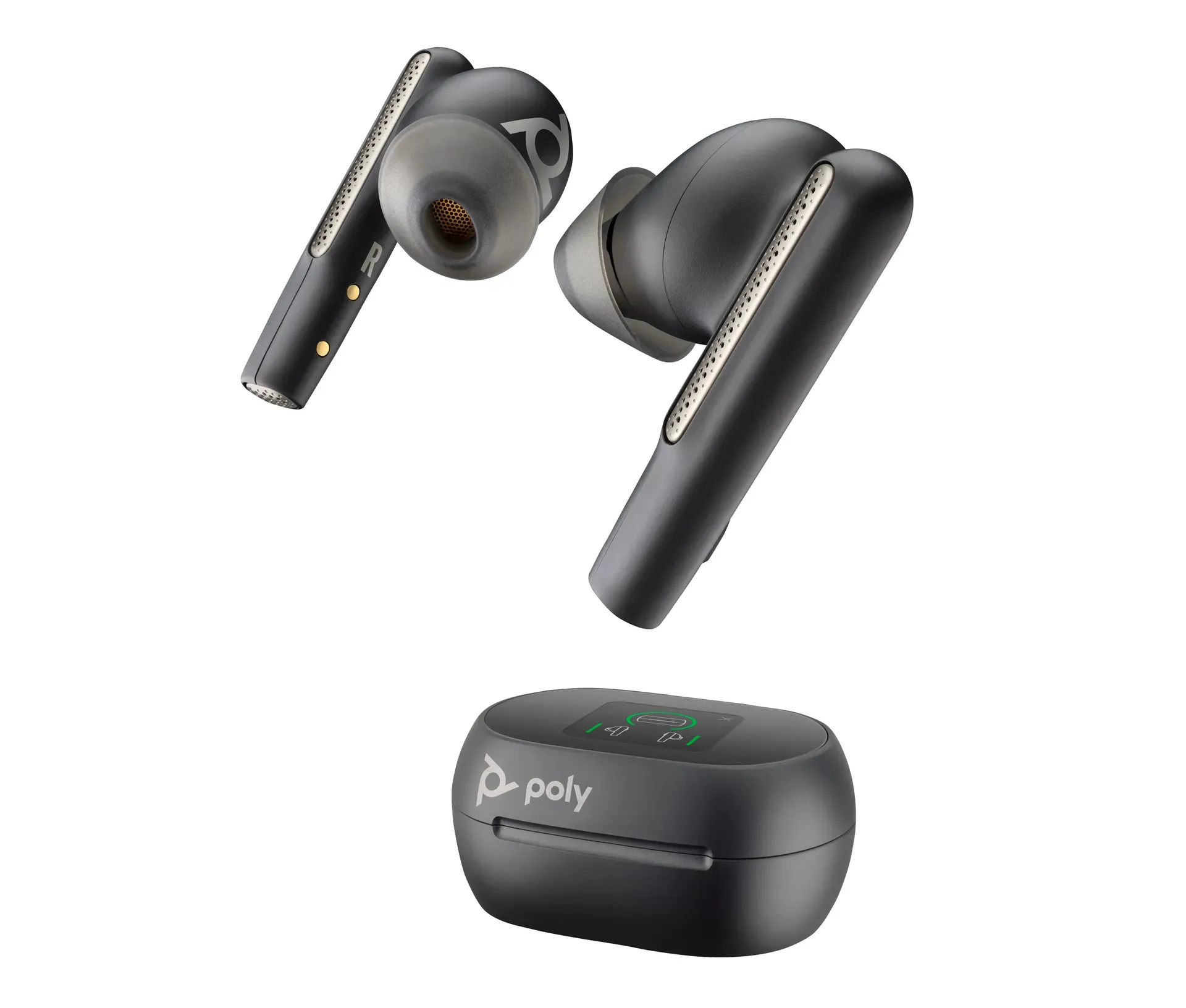 HP Poly Voyager Free 60+ UC M Carbon Black Earbuds +BT700 USB-C Adapter +Touchscreen-Ladeetui HP Poly Voyager Free 60+ UC M Carbon Black Earbuds +BT700 USB-C Adapter +Touchscreen-Ladeetui
