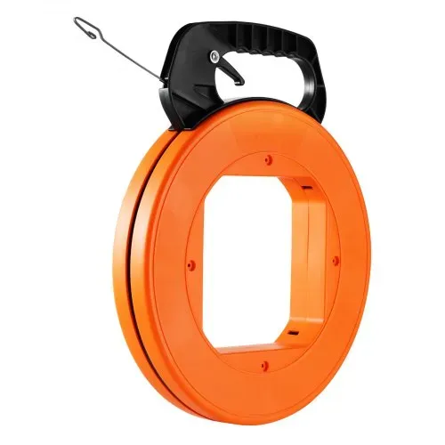 VEVOR Einziehband, 36 m x 3,1 mm, Kabel Einziehhilfe mit optimiertem Gehäuse & Griff, Einziehspirale Einziehdraht Tool, Drahteinziehwerkzeug für Wände & elektrische Leitungen, nicht leitfähig – Bild 8
