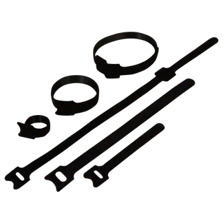 Wiederverwendbare Kabelbinder McPower, mit Klett, drei Größen, 40er-Beutel Wiederverwendbare Kabelbinder McPower, mit Klett, drei Größen, 40er-Beutel