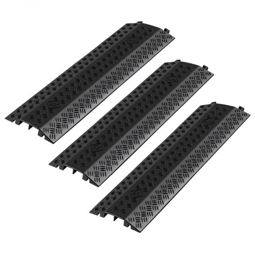 VEVOR 975 mm Kabelbrücke, 7938 kg/Achstragkraft, Hochleistungs-Überfahrschutz aus PP, Stolperschutz, Bodenabdeckungen, für Bereiche mit hoher Schwelle, Zuhause, Büro, Lager, 3er-Pack VEVOR 975 mm Kabelbrücke, 7938 kg/Achstragkraft, Hochleistungs-Überfahrschutz aus PP, Stolperschutz, Bodenabdeckungen, für Bereiche mit hoher Schwelle, Zuhause, Büro, Lager, 3er-Pack