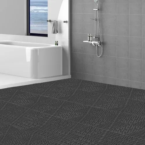 VEVOR Ineinandergreifende Fliesen 55 Stk. Bodenfliesen Drainage-Bodenfliesen, Bodenfliesen 30 x 30 cm Außenbereich Quadratische Bodenfliesen Terrasse PVC Bodenfliesen Badezimmer, Toilette, Schwarz – Bild 7