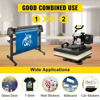 VEVOR 38x38cm Heißpresse maschine 5 In 1 Transferpresse hitzepressemaschine und 1350mm Vinyl Cutter Plotter Cutting Plotter Desktop Machine VEVOR 38x38cm Heißpresse maschine 5 In 1 Transferpresse hitzepressemaschine und 1350mm Vinyl Cutter Plotter Cutting Plotter Desktop Machine