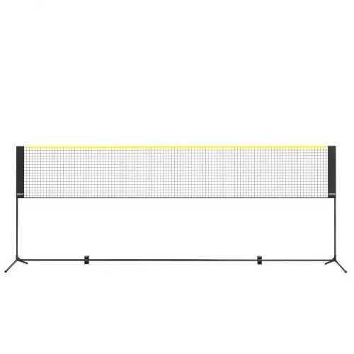 VEVOR Badmintonnetz, höhenverstellbares Volleyballnetz, 420 x 155 x 103 cm Faltbares Pickleballnetz, Tragbares Tennisnetz-Set mit Stangen, Ständer und Tragetasche, im Garten, Drinnen & Draußen – Bild 10