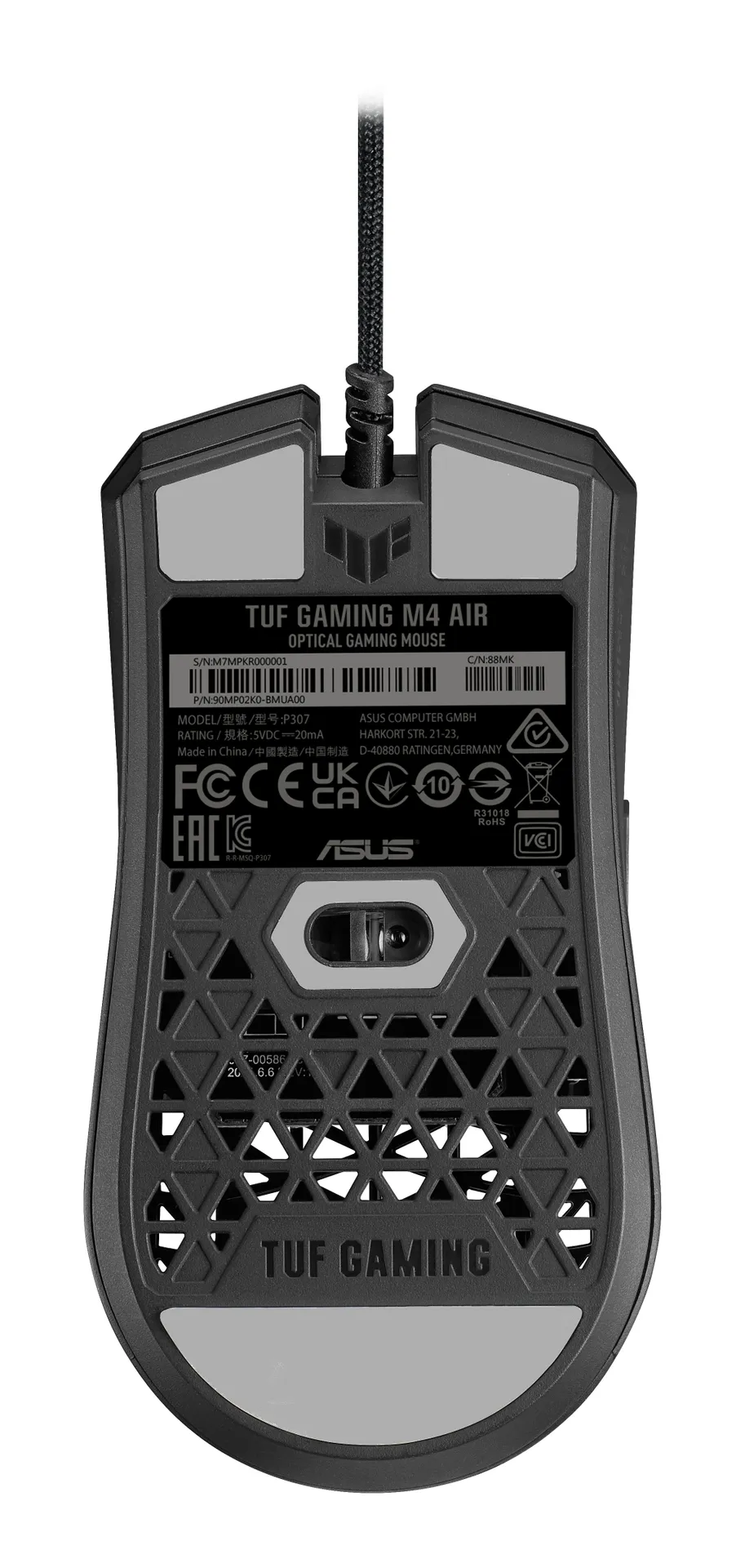 ASUS TUF Gaming M4 Air Maus Beidhändig USB Typ-A Optisch 16000 DPI – Bild 2