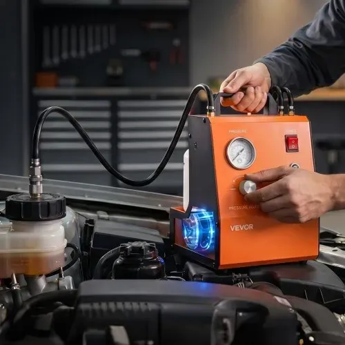 VEVOR Elektrisches Bremsenentlüftungsset Automatisches Bremsflüssigkeits-Entlüftungsgerät mit 7 Hauptbremszylinderadaptern zwei Netzteilen 0,6-3 bar Bremsdruck-Entlüftungspumpe für Viele Pkw – Bild 7