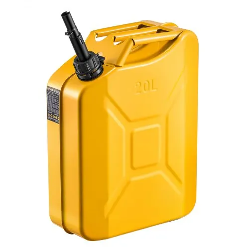 VEVOR Benzinkanister Metall 20 L, Kraftstoffkanister mit Ausgießer & Komfortgriff, 6 L/min max. Durchflussrate, auslaufsicherer Benzintank für die meisten Autos, Motorräder, ATVs & UTVs, Gelb VEVOR Benzinkanister Metall 20 L, Kraftstoffkanister mit Ausgießer & Komfortgriff, 6 L/min max. Durchflussrate, auslaufsicherer Benzintank für die meisten Autos, Motorräder, ATVs & UTVs, Gelb