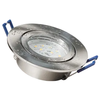 LED-Einbauleuchte McShine “Flatty“ Ø83mm, 5W, 400lm, neutralweiß, IP44 LED-Einbauleuchte McShine “Flatty“ Ø83mm, 5W, 400lm, neutralweiß, IP44