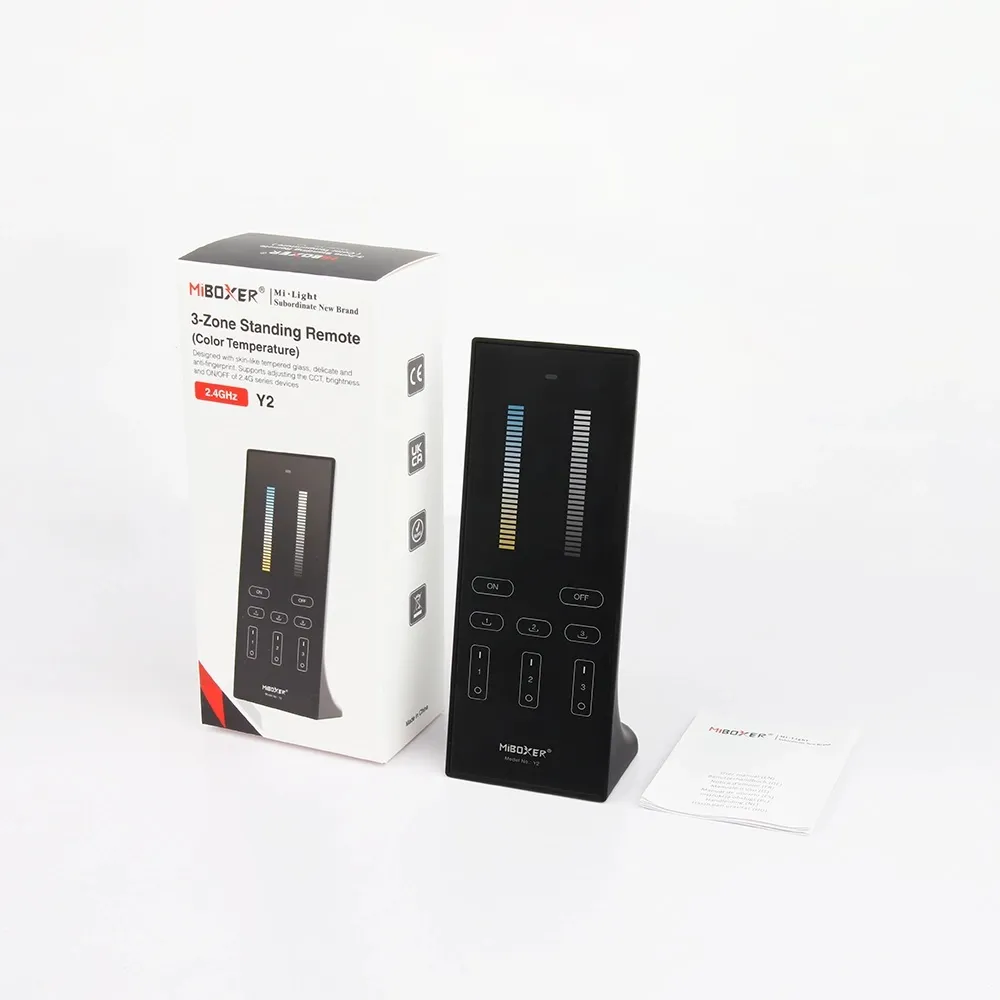 MiBoxer Y2-W LED Fernbedienung 2,4GHz dual white (CCT) 3 Zonen (w) MiBoxer Y2-W LED Fernbedienung 2,4GHz dual white (CCT) 3 Zonen (w)