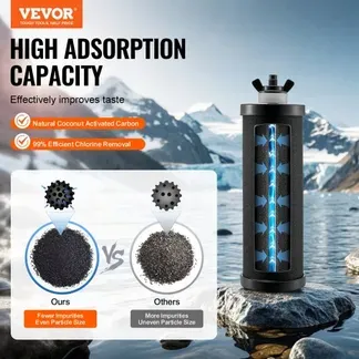 VEVOR Wasserfilter-Ersatz Reinigungselemente Ersatzfilter 2er-Pack (2 Aktivkohlefilter), Schwerkraft-Wasserfiltersystem-Ersatz, kompatibel mit den meisten Marken, leicht austauschbarer Wasserfilter VEVOR Wasserfilter-Ersatz Reinigungselemente Ersatzfilter 2er-Pack (2 Aktivkohlefilter), Schwerkraft-Wasserfiltersystem-Ersatz, kompatibel mit den meisten Marken, leicht austauschbarer Wasserfilter