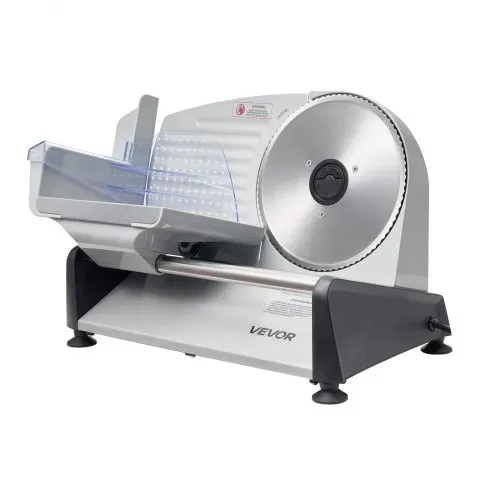 VEVOR Allesschneider Fleischschneider 200 W elektrische Aufschnittmaschine mit 19 cm Klinge, Fleischschneidemaschine mit 0–15 mm einstellbarer Dicke, für gefrorenes Fleisch Schinken Prime Steak – Bild 8