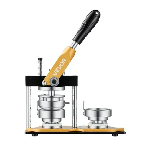 VEVOR Buttonmaschine 58 mm Knopfmachermaschine Badgemaker Buttonpresse, mit 100 Buttonrohlingen Kreisschneider & Zauberbuch Ergonomischem Griff für DIY-Anstecker Pins & Schlüsselanhänger – Bild 10