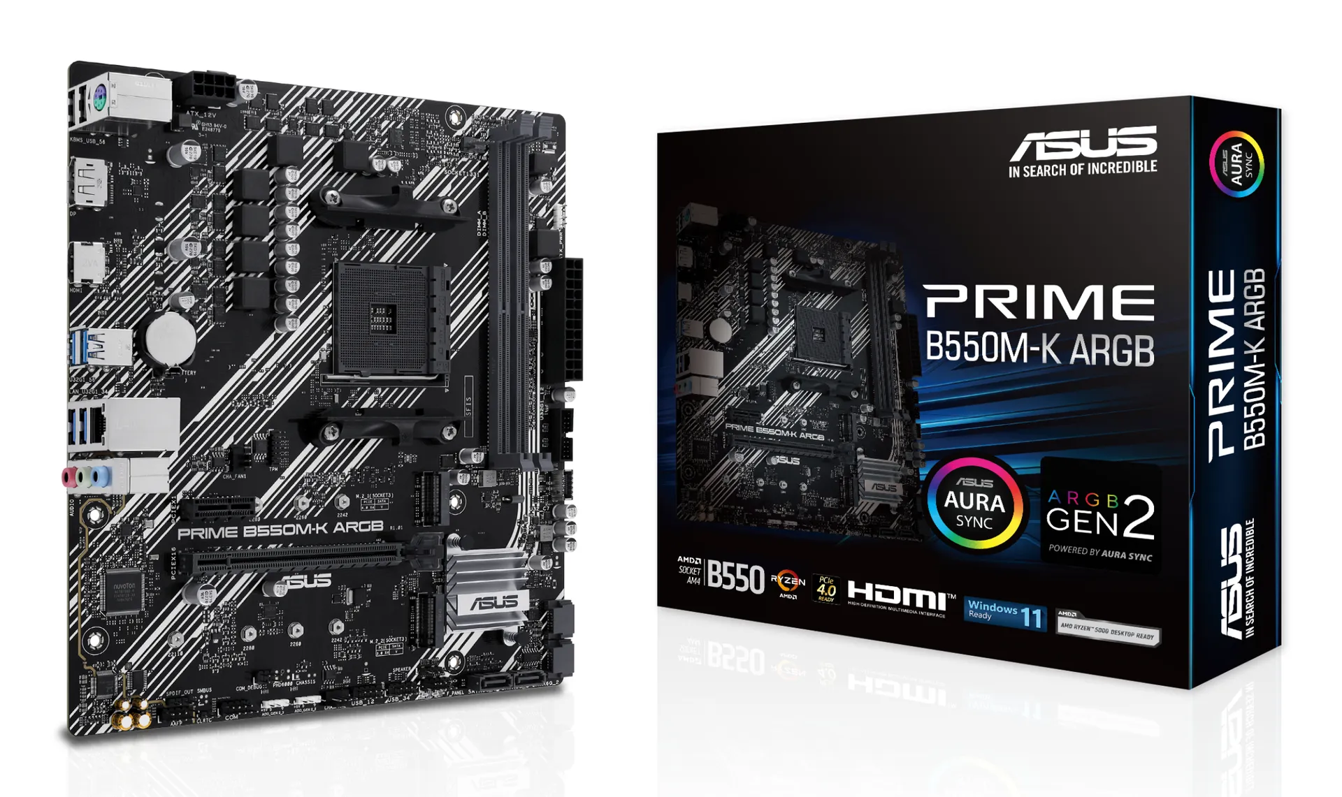 ASUS PRIME B550M-K ARGB AMD B550 Sockel AM4 micro ATX ASUS PRIME B550M-K ARGB AMD B550 Sockel AM4 micro ATX