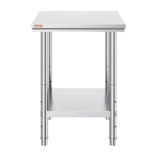 VEVOR Edelstahl Arbeitstisch 60 cm x 60 cm Essenszubereitung für die Zubereitung von Mahlzeiten, Nähen, Waschen, Basteln, Garagennutzung usw. – Bild 9