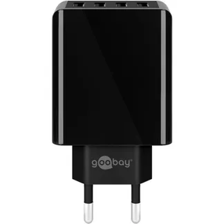 4-fach USB-Ladegerät (30W) schwarz 4-fach USB-Ladegerät (30W) schwarz