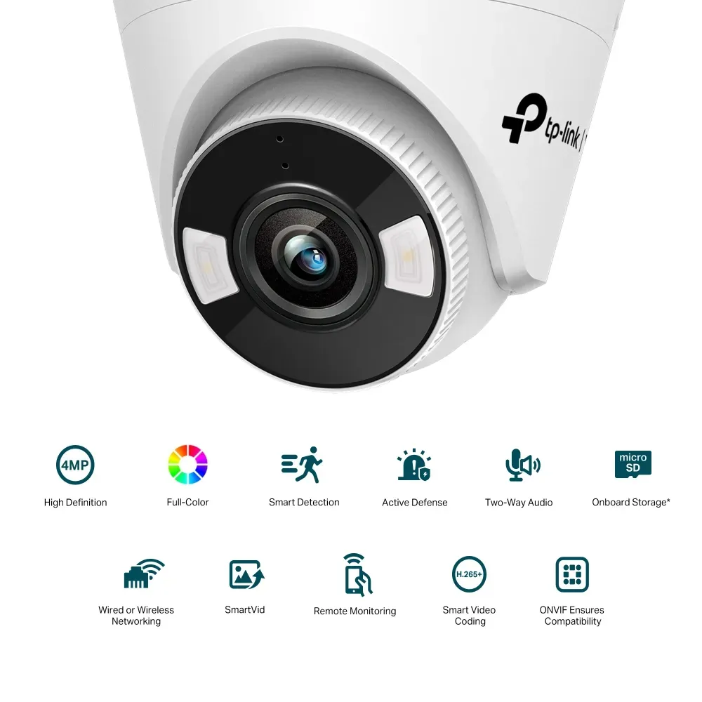 TP-Link - 4MP Full-Color Turret Network Camera - VIGI C440(4mm) – Bild 2