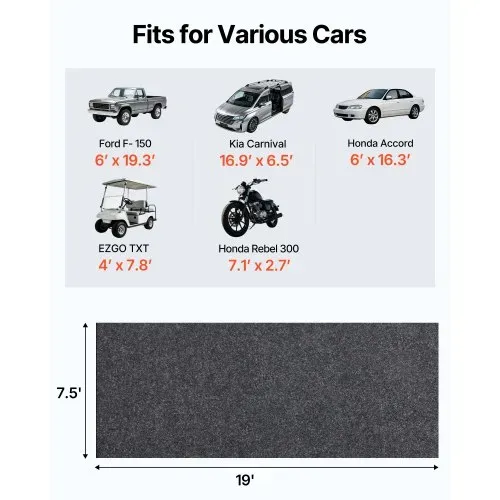 VEVOR Garagenbodenmatte 2286 x 5791,2 x 2,4 mm Werkstattboden 820-850 g/m² Garagenboden Filz & TPE Öl Auffangmatte Garagenmatte Servicematte Bodenschutz Bodenplatten für Garage VEVOR Garagenbodenmatte 2286 x 5791,2 x 2,4 mm Werkstattboden 820-850 g/m² Garagenboden Filz & TPE Öl Auffangmatte Garagenmatte Servicematte Bodenschutz Bodenplatten für Garage
