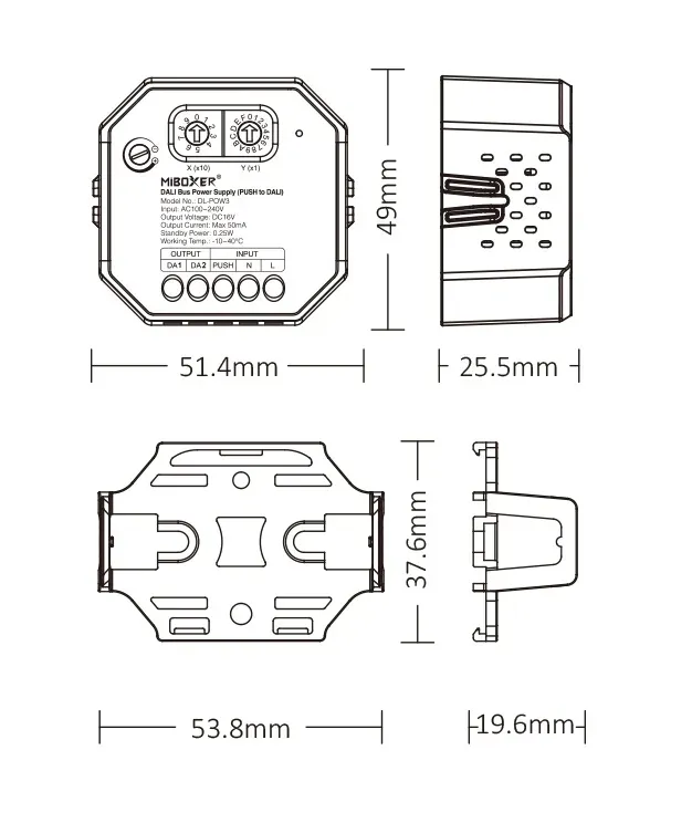 Synergy 21 LED DALI Bus-Stromversorgung (PUSH auf DALI) passend für Hutschiene *Milight/Miboxer* – Bild 4
