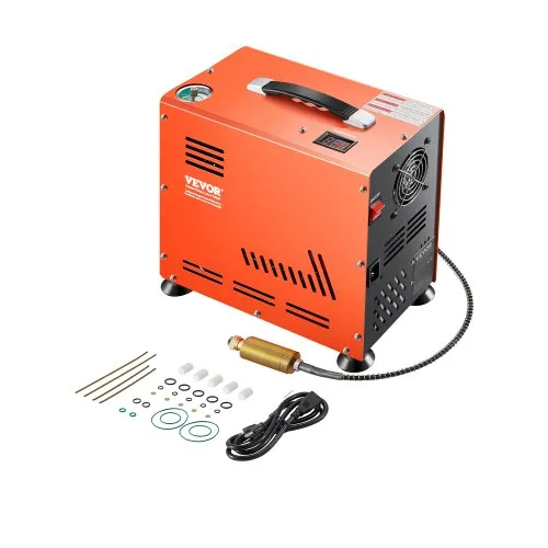 VEVOR PCP-Luftkompressor, 800 W Doppelzylinder-PCP-Luftgewehrkompressor 310 bar/30 MPa mit eingebautem Lüfterkühlsystem, Auto-Stopp | Ölfreier Paintball-Tankkompressor für Luftgewehr, Tauchflasche VEVOR PCP-Luftkompressor, 800 W Doppelzylinder-PCP-Luftgewehrkompressor 310 bar/30 MPa mit eingebautem Lüfterkühlsystem, Auto-Stopp | Ölfreier Paintball-Tankkompressor für Luftgewehr, Tauchflasche