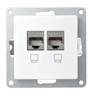 Netzwerk-Dose McPower “Cup“ CAT6A, UP, vollgeschirmt Netzwerk-Dose McPower “Cup“ CAT6A, UP, vollgeschirmt