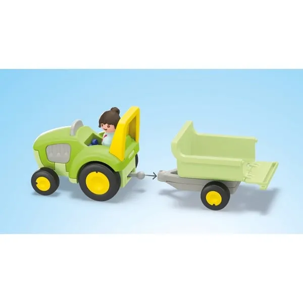 71656 Junior: Bauernhof-Abenteuer mit Traktor, Anhänger und tierischen Freunden, Konstruktionsspielzeug – Bild 6