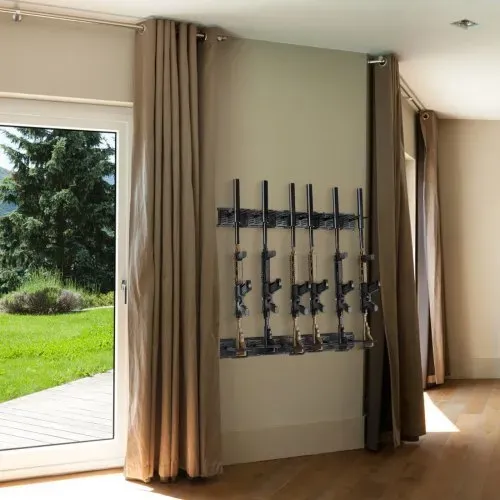 VEVOR Waffenregal zur Waffenaufbewahrung, 6 Gewehre Gewehrhalter Waffentresor-Zubehör für Gewehre & Schrotflinten, Waffenhalter im Waffenschrank, Schrotflinten-Gewehrauflage 81,6 kg Gewichtskapazität – Bild 7