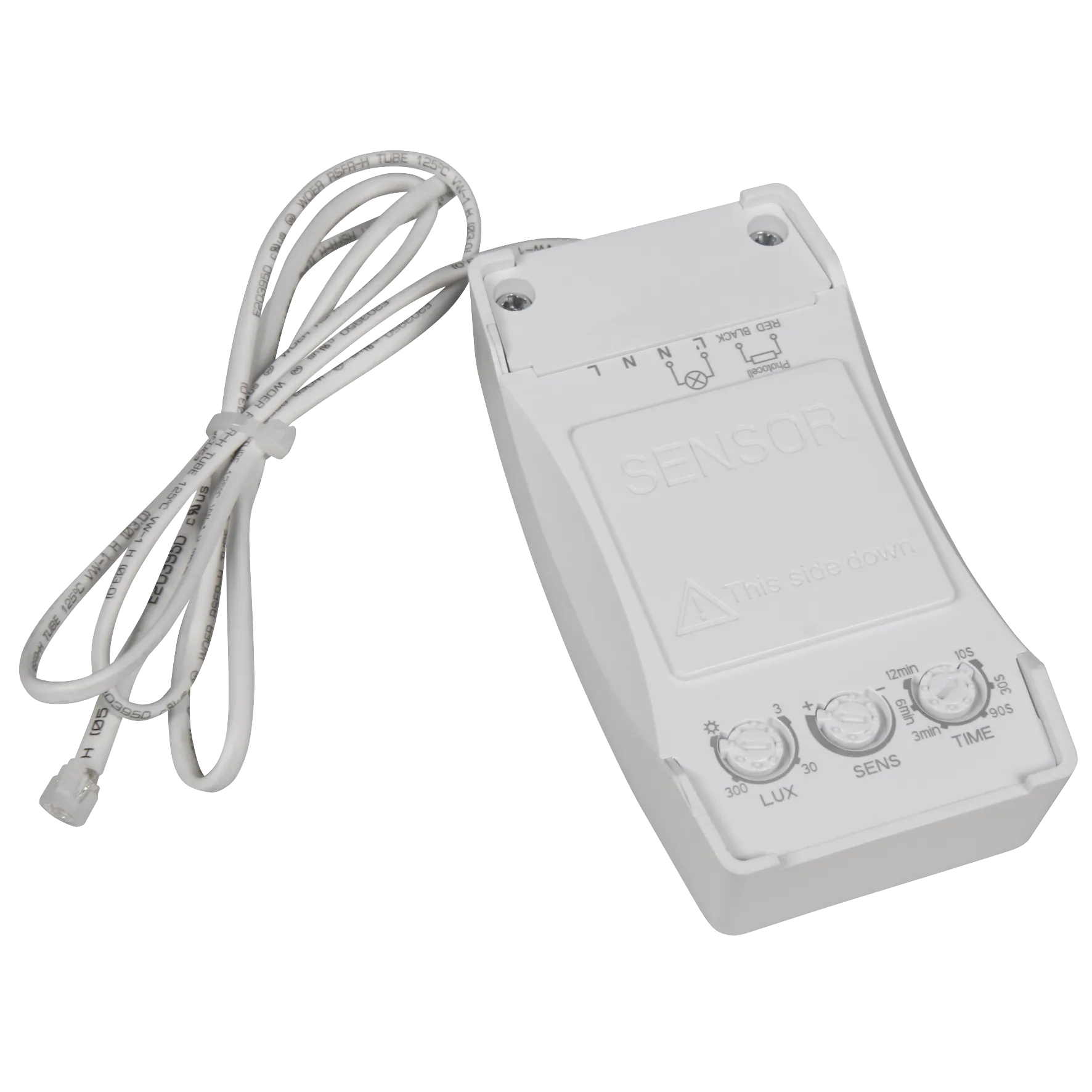 HF / Mikrowellen Einbau-Bewegungsmelder McShine ''LX-653'', 360°, 1200W, LED geeignet – Bild 3