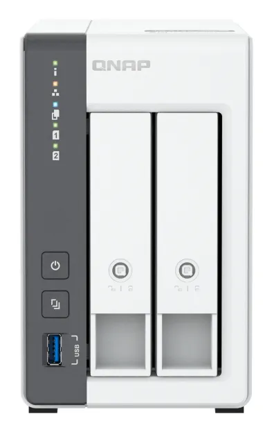 QNAP TS-216G NAS & Speicherserver Tower Cortex-A Cortex-A55 4 GB HDD Weiß – Bild 2