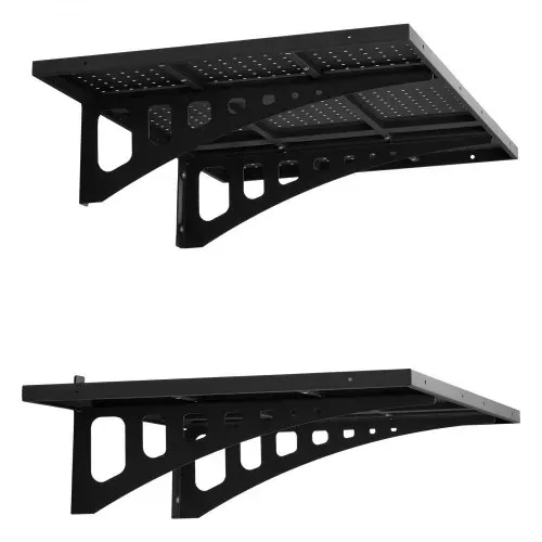 VEVOR 2er-Set Garagenregal 914x615x225 mm Werkzeugaufbewahrung 127 kg pro Schicht Werkzeughalter Wand 914x615 mm Regalfläche Aufbewahrungsregale Metallregal Werkzeug Organizer Wandregale – Bild 9