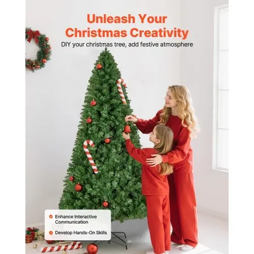 VEVOR Weihnachtsbaum künstlich, 1,8 m Tannenbaum, PVC Christbaum, Naturgetreu, mit 1250 Zweigspitzen und stabilem Metallständer für die Dekoration von Zuhause, Partys und Büros – Bild 4