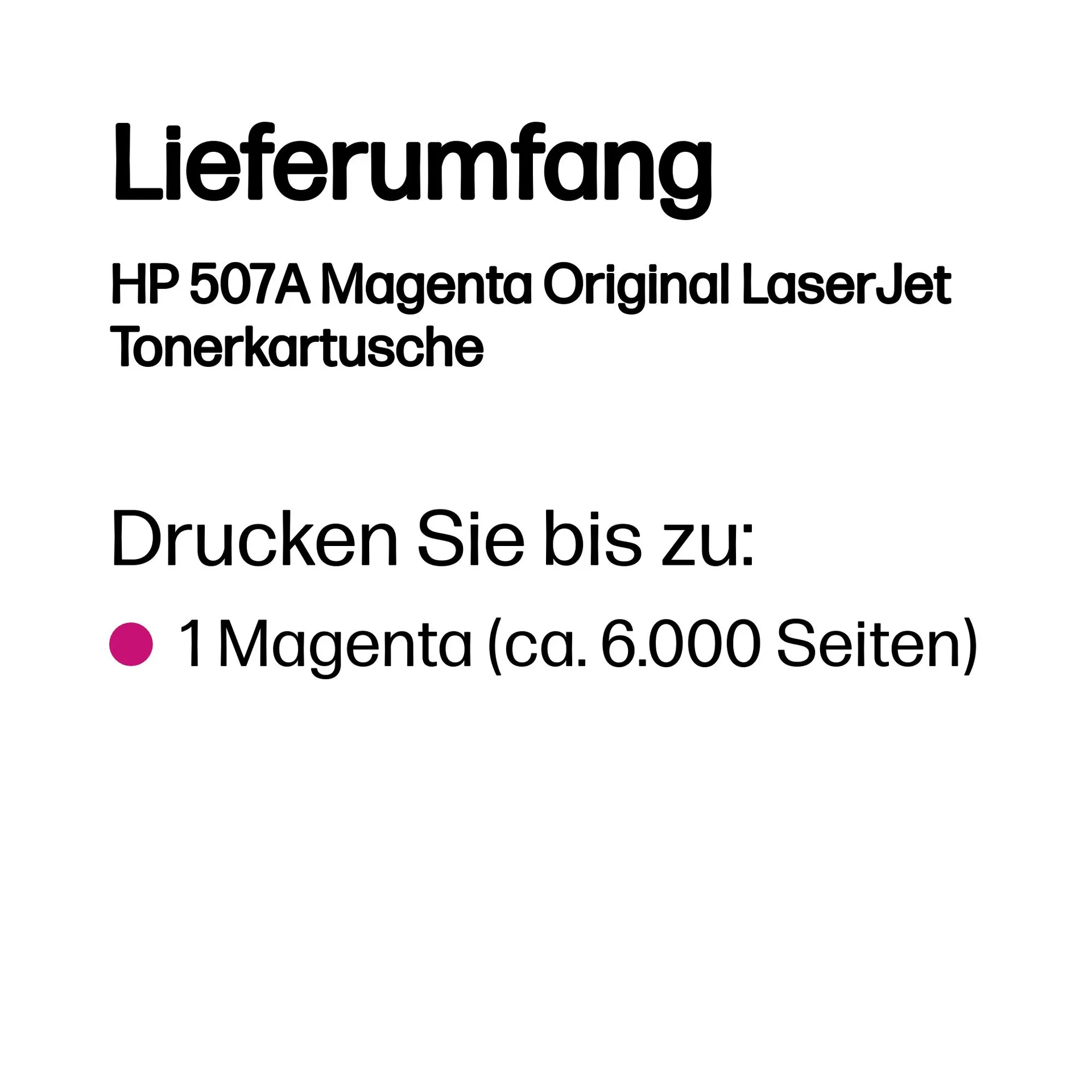 HP 507A Magenta Original LaserJet Tonerkartusche – Bild 3