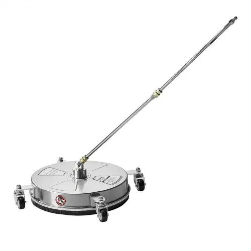 VEVOR 395 mm Hochdruckreiniger-Flächenreiniger, Hochdruckreiniger-Aufsätze aus Edelstahl mit 4 Rädern, 276 bar, 6,35 mm Schnellanschluss, 2 Sprühdüsen, 2 verlängerte Stäbe für Beton, Terrasse, Deck – Bild 10