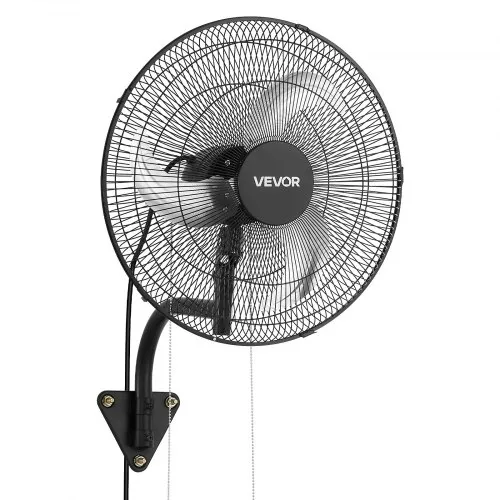 VEVOR 59W Industrieller Wandventilator 51 cm, 6,5 m/s Oszillierender Wandlüfter mit 3 Stufen & Verstellbarem Neigungswinkel, Gewerblicher Industrieventilator für Werkstatt Garage Lager Gym, Schwarz VEVOR 59W Industrieller Wandventilator 51 cm, 6,5 m/s Oszillierender Wandlüfter mit 3 Stufen & Verstellbarem Neigungswinkel, Gewerblicher Industrieventilator für Werkstatt Garage Lager Gym, Schwarz