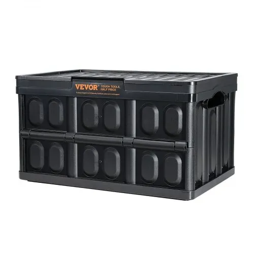 VEVOR 3er-Set 45L Profi Klappbox aus PP Transportbox mit Deckel Faltbarer Aufbewahrungsbox mit Handgriff Stapelbare Kisten Storage Box Faltboxen Stapelboxen für Aufbewahrung & Transport – Bild 8