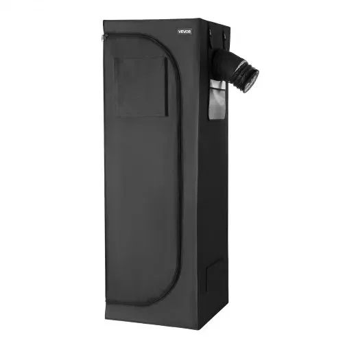 VEVOR Growzelt, 60x60x180 cm, Indoor-Pflanzenzelt mit Vollspektrum-LED-Zuchtlicht & Belüftungssystem, Growbox 600D hochreflektierendes Mylar, Zuchtzelte, Gewächshaus für Blumen & Gemüse – Bild 10