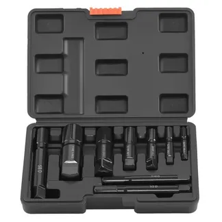 VEVOR Rohrauszieherset (9-tlg.) Rohrauszieher aus Cr-Mo-Stahl, mit Aufbewahrungskoffer, zum Entfernen Beschädigter Gewinderohre und -Fittings von 3,2 bis 25,4 mm, für Installateure und Mechaniker VEVOR Rohrauszieherset (9-tlg.) Rohrauszieher aus Cr-Mo-Stahl, mit Aufbewahrungskoffer, zum Entfernen Beschädigter Gewinderohre und -Fittings von 3,2 bis 25,4 mm, für Installateure und Mechaniker