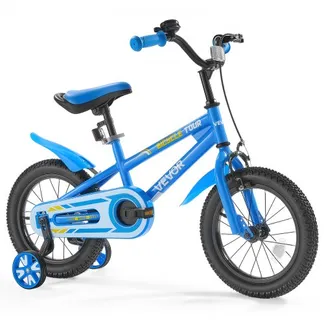 VEVOR Kinderfahrrad, 14 Zoll BMX-Stil-Fahrrad, empfohlene Kindergröße 95-116 cm, Stützräder inklusive, 4-8 Jahren Kinder, Kleinkinderfahrrad für Jungen und Mädchen zum Fahrradlernen, blau VEVOR Kinderfahrrad, 14 Zoll BMX-Stil-Fahrrad, empfohlene Kindergröße 95-116 cm, Stützräder inklusive, 4-8 Jahren Kinder, Kleinkinderfahrrad für Jungen und Mädchen zum Fahrradlernen, blau