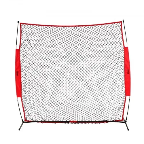 VEVOR Barrikaden-Backstop-Netz, 238 x 107 x 212 cm Ballsport-Absperrnetz, tragbare Übungsausrüstung mit Tragetasche, Schutzschirm für Baseball, Softball, Lacrosse, Fußball, Hockey-Training – Bild 10