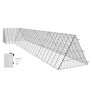 VEVOR Hühnertunnel, 400 x 100 x 61,5 cm (L x B x H) Hühnerkäfig für den Hof, tragbare Hühnertunnel für draußen mit Eckrahmen, Hühnerstall-Auslauf, geeignet für Hühner, Enten, Kaninchen VEVOR Hühnertunnel, 400 x 100 x 61,5 cm (L x B x H) Hühnerkäfig für den Hof, tragbare Hühnertunnel für draußen mit Eckrahmen, Hühnerstall-Auslauf, geeignet für Hühner, Enten, Kaninchen