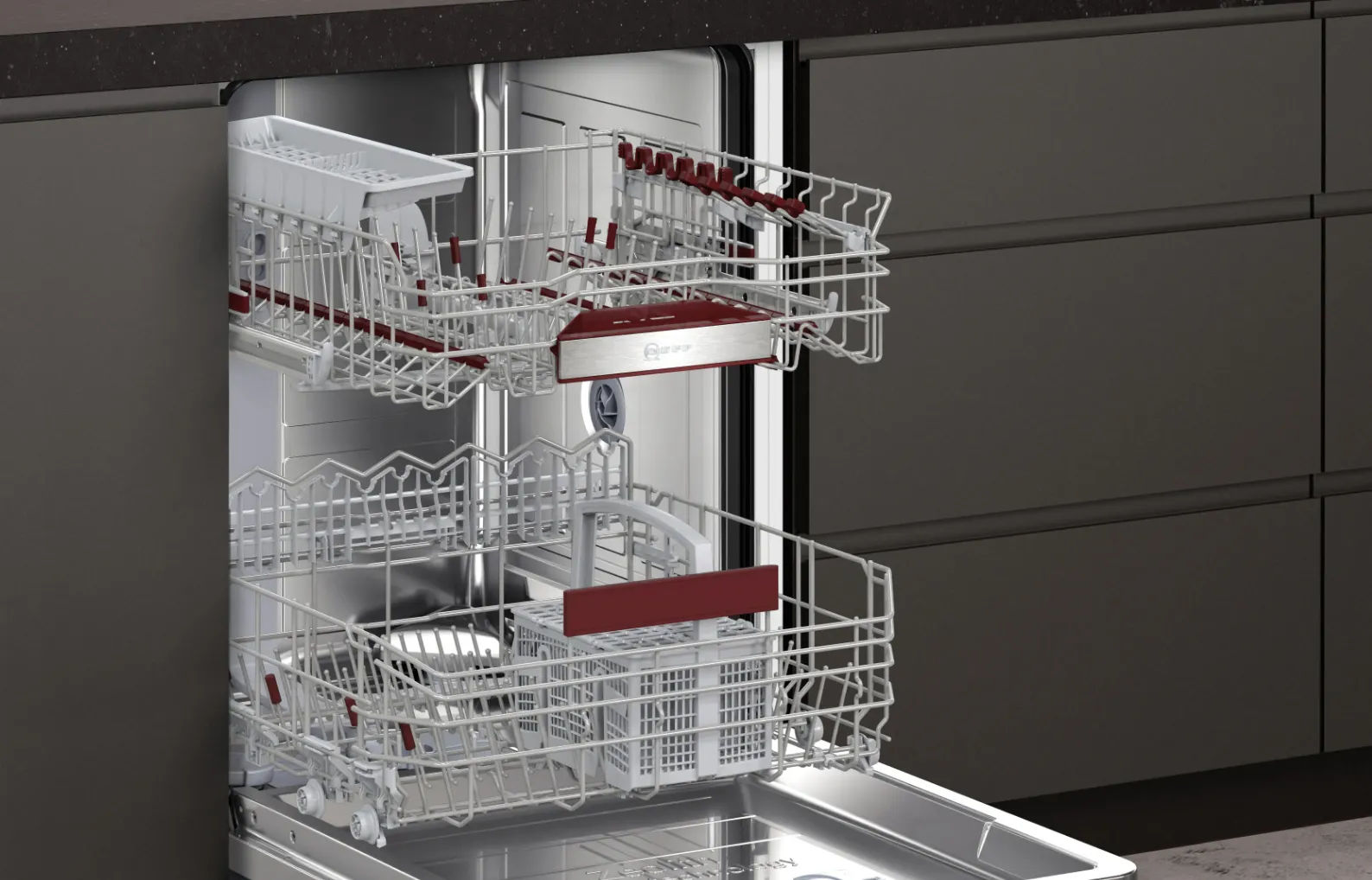 Neff S255YAX01E Spülmaschine Voll integriert 13 Maßgedecke B – Bild 7