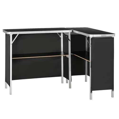 VEVOR Messetheke Klappbar, 2er-Pack 980x385x870 mm, Empfangstheke mit Tragetasche, Ablagefach, Rezeptionstheke, Messestand, Bartisch, Faltbare Mobile Barstation für Veranstaltungen, Partys & Messen – Bild 10